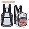 Clear Mini Backpack Stadium Approved, Size 7.5"x2.8"x9" for Girls, for Concert, Festival, Sport Events&Daily Use(Black)